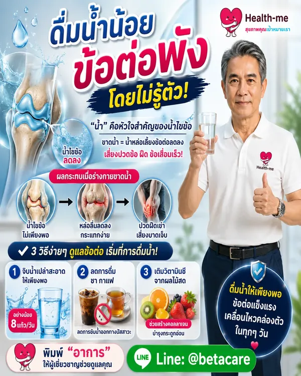 น้ำเปล่าและการเคลื่อนไหวของข้อ