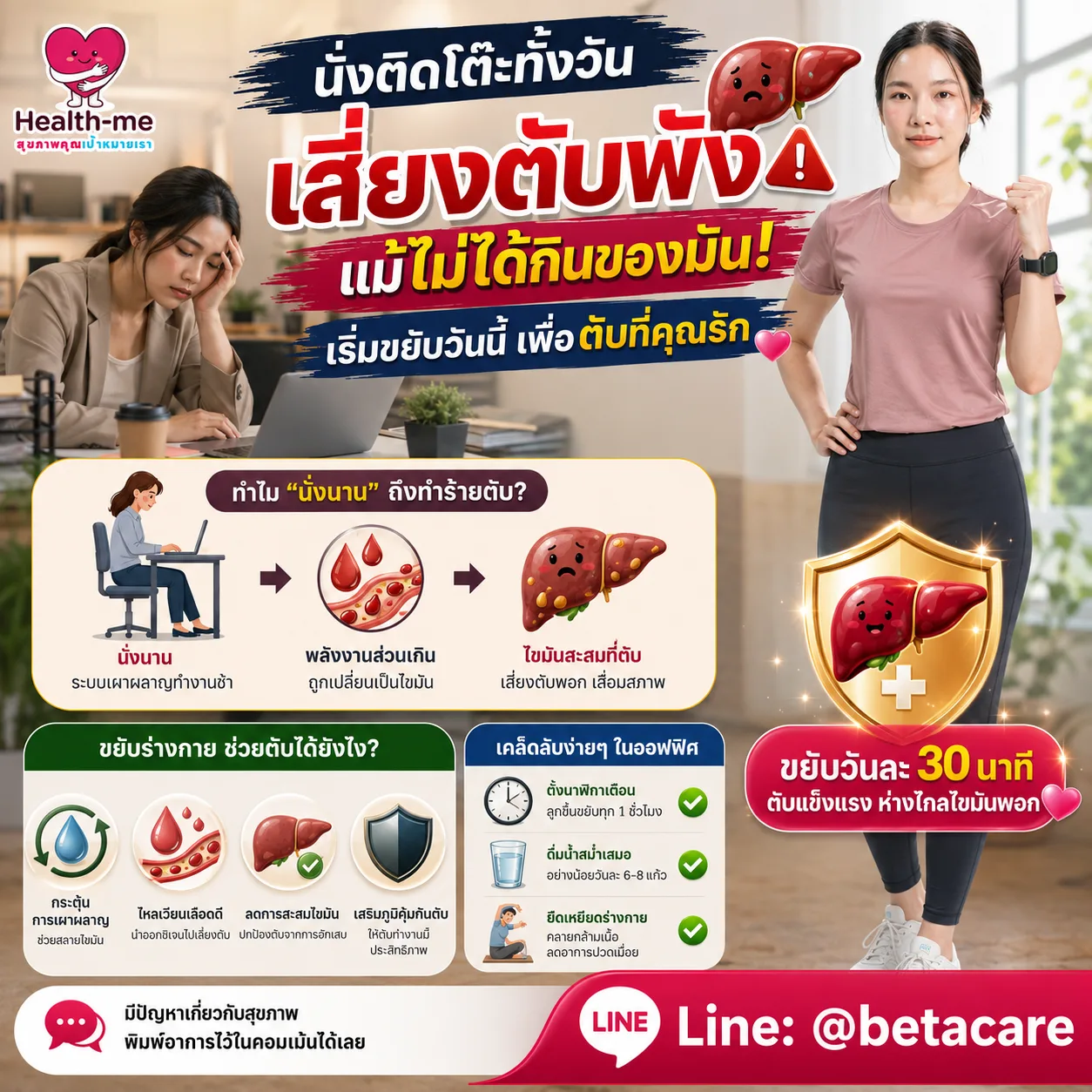 การเดิน อาหารสมดุล และการพักผ่อนในชีวิตประจำวัน