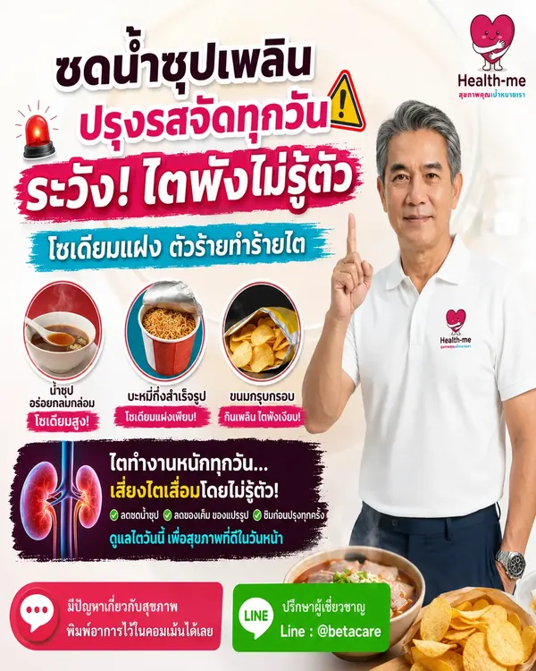 การสังเกตโซเดียมจากอาหารและเครื่องปรุง