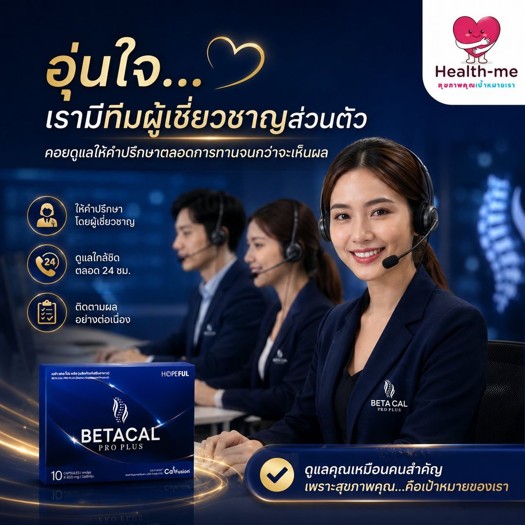 ทีมผู้เชี่ยวชาญดูแลตลอดการทาน