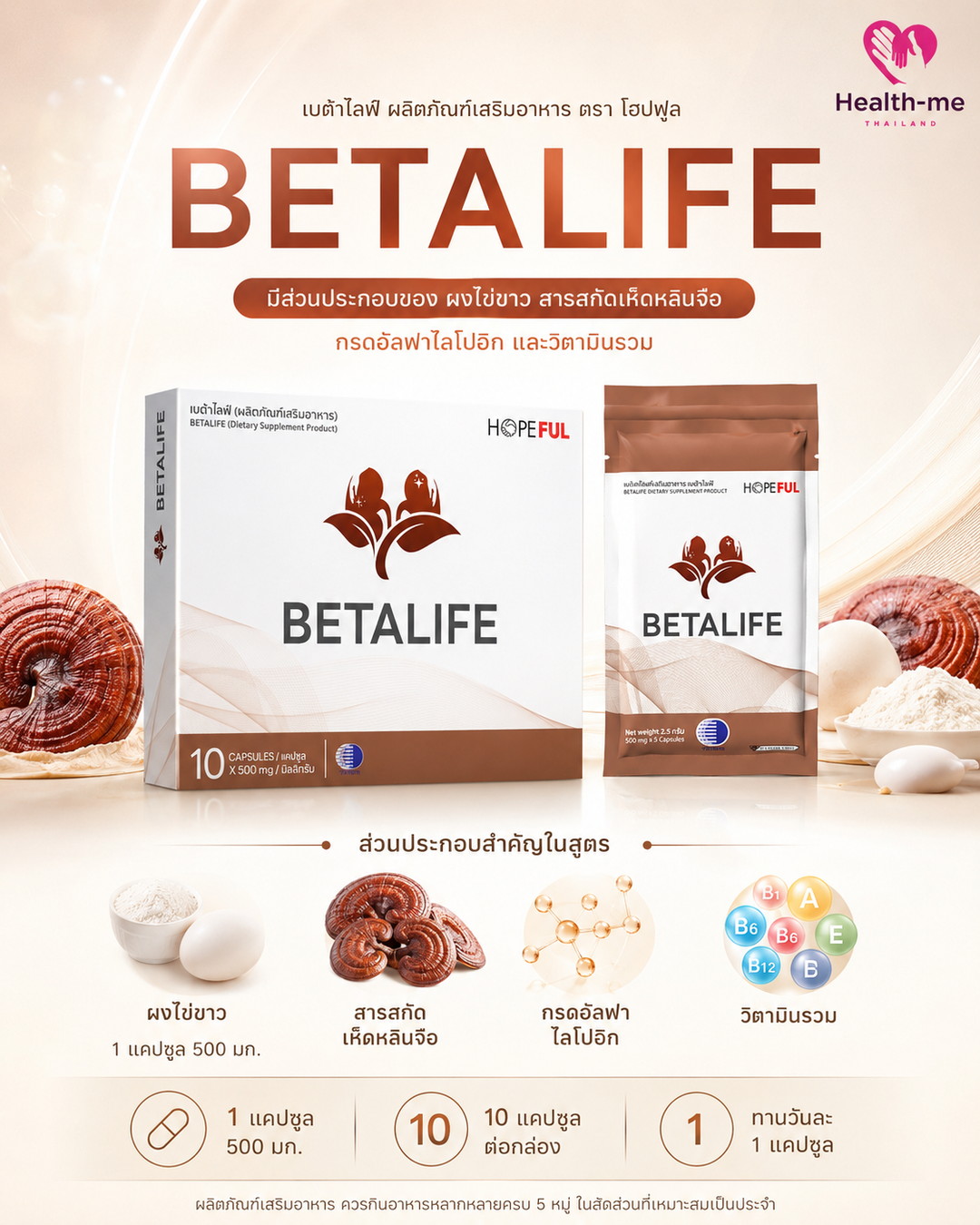 กล่องและซอง BETA LIFE เบต้าไลฟ์