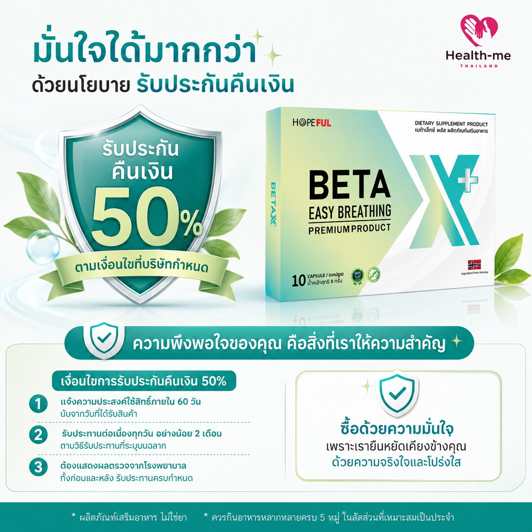 รับประกันคืนเงิน 50% ตามเงื่อนไขที่กำหนด